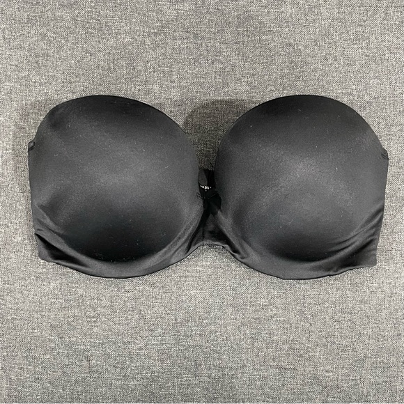 Soma Intimates Enhancing Strapless Push Up Bra in Black Size 32D - Picture 1 of 7